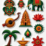 Regional Art & Symbols - Sticker Sheet v27